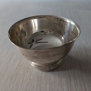 Vintage Paul Revere Sugar Bowl Candy Dish 4.25" Silverplated - VTG - Small Cute